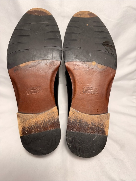 JOHNSTON & MURPHY Leather Slip-On Penny Loafers